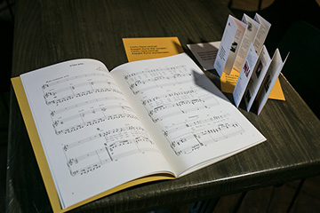 Printed music edition of Batyr's songs in Kazakh